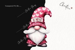 Watercolor Valentine Gnomes | Valentines Day PNG Product Image 2