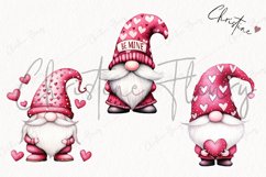 Watercolor Valentine Gnomes | Valentines Day PNG Product Image 3
