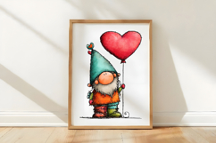 Watercolor Valentine Gnome Product Image 3