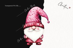 Watercolor Valentine Gnomes | Valentines Day PNG Product Image 2