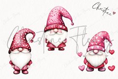 Watercolor Valentine Gnomes | Valentines Day PNG Product Image 3