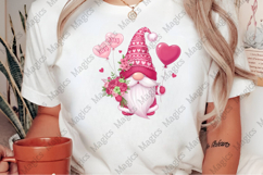 Watercolor Valentine Gnome Png Product Image 2