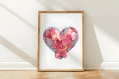Watercolor Valentine Heart Clipart Product Image 3