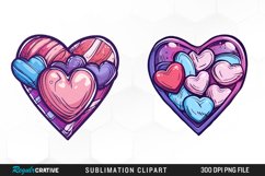 Watercolor Valentines Balloons Collection Clipart Product Image 1