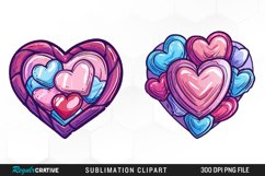 Watercolor Valentines Balloons Collection Clipart Product Image 1