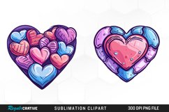 Watercolor Valentines Balloons Clipart Bundle Product Image 4
