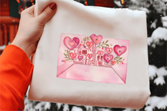 Watercolor Valentines Circuits Clipart Product Image 2