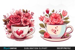 Valentine Clipart,Coffee Mug Clipart,Valentine Card Png,Valentines Day Png,Watercolor Clipart,Coffee Lover Clipart,Valentine Coffee Cup,R