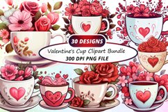 Valentine Clipart,Coffee Mug Clipart,Valentine Card Png,Valentines Day Png,Watercolor Clipart,Coffee Lover Clipart,Valentine Coffee Cup,R