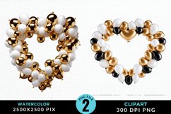 Valentines Day Heart Sublimation PNG Clipart Product Image 1