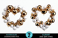Valentines Day Heart Sublimation PNG Clipart Product Image 1