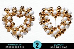 Valentines Day Heart Sublimation PNG Clipart Product Image 1