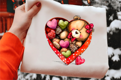 Watercolor Valentines Gift Box Clipart Product Image 2