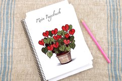 Watercolor Valentines Houseplants Clipart Bundle Product Image 4