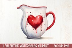 Watercolor Valentines Day Clipart, Christmas Clipart Product Image 1