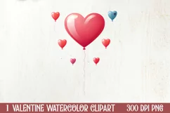 Valentines Day Clipart Love Ballon, Christmas Clipart Product Image 1