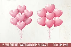 Valentines Day Clipart Love Ballon, Christmas Clipart Product Image 1