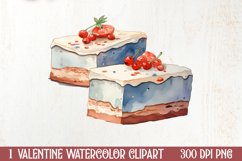 Watercolor Valentines Day Clipart, Christmas Clipart Product Image 1