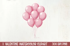 Valentines Day Clipart Love Ballon, Christmas Clipart Product Image 1