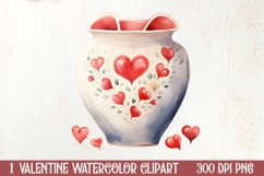 Watercolor Valentines Day Clipart, Christmas Clipart Product Image 1