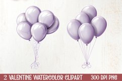 Valentines Day Clipart Love Ballon, Christmas Clipart Product Image 1