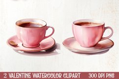 Valentine Day Coffee Clipart, Christmas Clipart Product Image 1