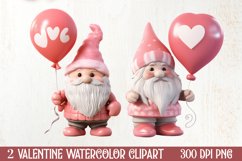 Cute Chibi Corgi Valentine Clipart, Valentines Clipart Product Image 1
