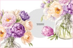 Peonies png clipart|Bouquet Provence |floral sublimation png Product Image 3