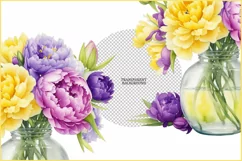 Peonies png clipart|Bouquet Provence |floral png sublimation Product Image 3