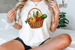 Watercolor Vegetable Baskets Clipart Bundle Product Image 2