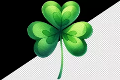 Watercolor vibrant green shamrock clover luck St Patrick Day print 20 oz tumbler skinny mug wrap clipart t-shirt sublimation printable design