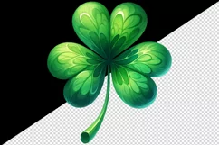 Watercolor vibrant green shamrock clover luck St Patrick Day print 20 oz tumbler skinny mug wrap clipart t-shirt sublimation printable design