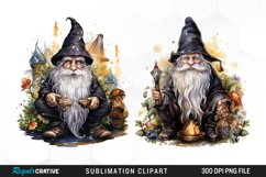 Watercolor Vicar Gnome Art Clipart Product Image 1