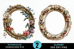 Watercolor Victorian Sublimation PNG Clipart Product Image 1