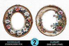 Watercolor Victorian Sublimation PNG Clipart Product Image 1