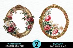 Watercolor Victorian Sublimation PNG Clipart Product Image 1