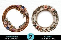 Watercolor Victorian Sublimation PNG Clipart Product Image 1