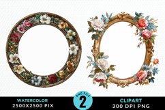Watercolor Victorian Sublimation PNG Clipart Product Image 1