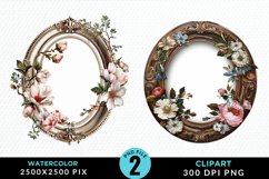 Watercolor Victorian Sublimation PNG Clipart Product Image 1
