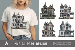 Watercolor Victorian House Clipart Product Image 1