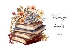 Watercolor Vintage book illustration