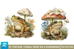 Frog Svg, Cute Frog, Frog On Mushroom, Floral Frog, Flower Frog, Floral Mushroom, Flower Mushroom, Vintage Frog, Vintage Mushroom, Goblincore Svg, Frog Clipart ,Spring, Cottagecore Shirt, Cottage Core Png, Daisy Svg, Daisies Svg, Frog And Toad, Fairycore 