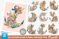 Watercolor Vintage Floral Anchor Clipart Bundle,Anchor Clipart ,Lighthouse Clipart,PNG Bundle,Clipart Bundle,Sublimation PNG,Watercolour Clipart,Commercial Use,Printable Watercolor,Digital Download,Nautical Graphics,Coastal Illustration,Coastal living art