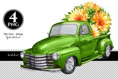  Farm clipart; Watercolor clipart; sublimation designs; Watercolor Vintage art; green pickup truck clipart; old truck watercolor; watercolor pickup truck; transport; vehicle; retro; classic; old car; vintage; auto; pickup; village; Mothers day; farmer; fl