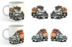 Watercolor Pickup Truck | Mug sublimation design Product Image 4
