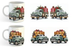 Watercolor Pickup Truck | Mug sublimation design Product Image 5