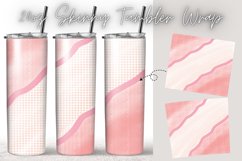 Watercolor Vintage Wooden 20oz Skinny Coffee Tumbler Wrap Product Image 1