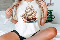 Watercolor Vintage Ship Clipart Bundle Product Image 2