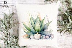 Watercolor Vintage Succulents Sublimation PNG Clipart Product Image 9