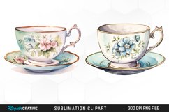 Teacup printable, Tea cup clip art, teacup graphic, home decor, scrapbooking teacup wall art,Watercolor Bundle,Commercial Use,Scrapbooking,Teacup Stack Clipart,Tea Party Clipart,Mint Teacup,Tea Time Clipart,Vintage Teacups,Watercolour Clipart,Flowers in T